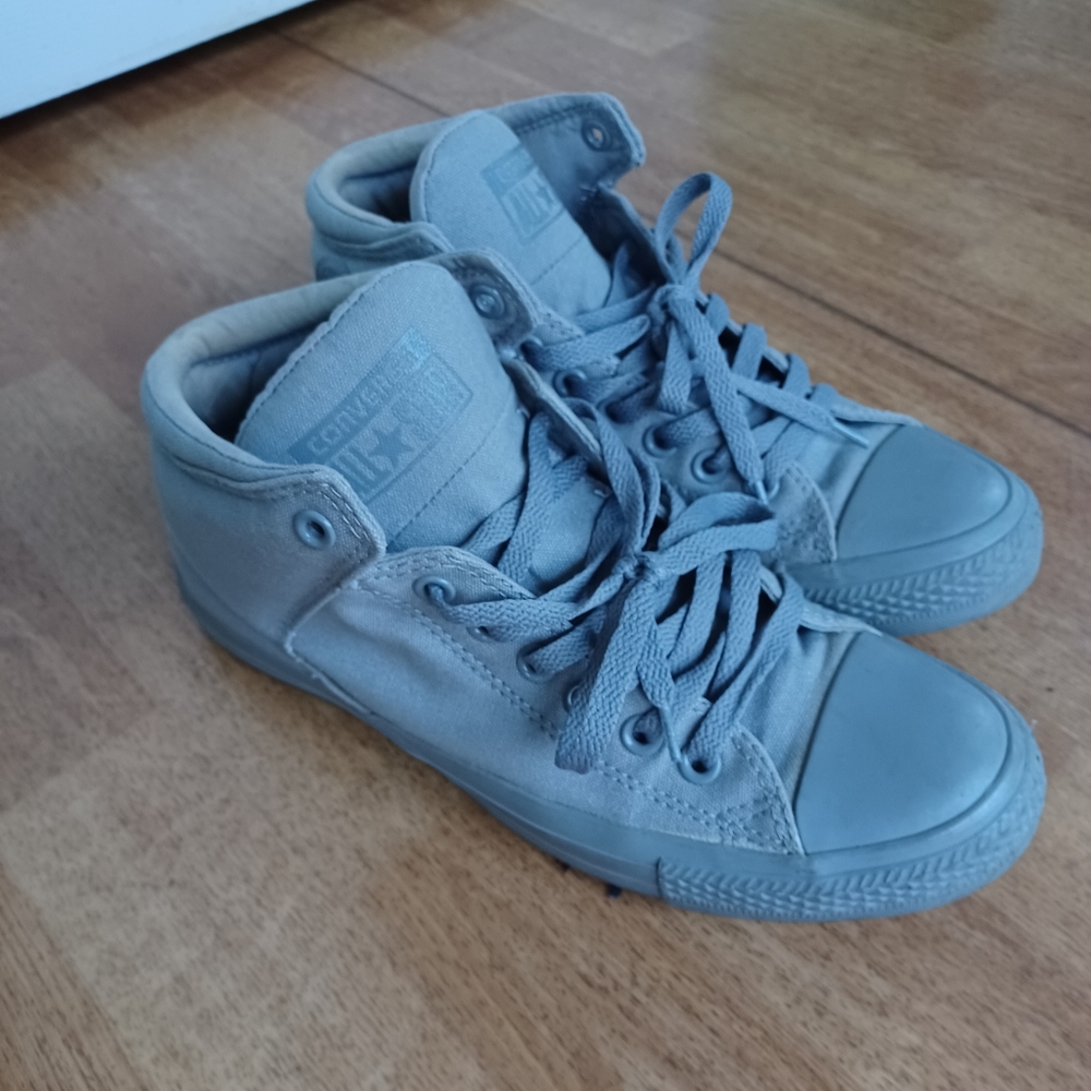 Converse Gray High-Top Sneakers